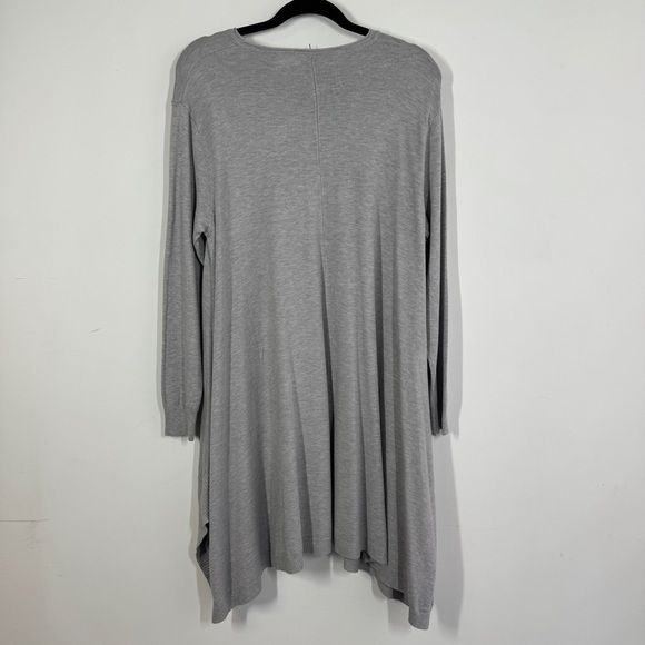 ANNY Fashion Gray Tunic Sweater Size S/M Long Sleeve Pockets Casual Lagenlook - Picture 8 of 12